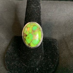 Sterling Silver 925 Green Turquoise